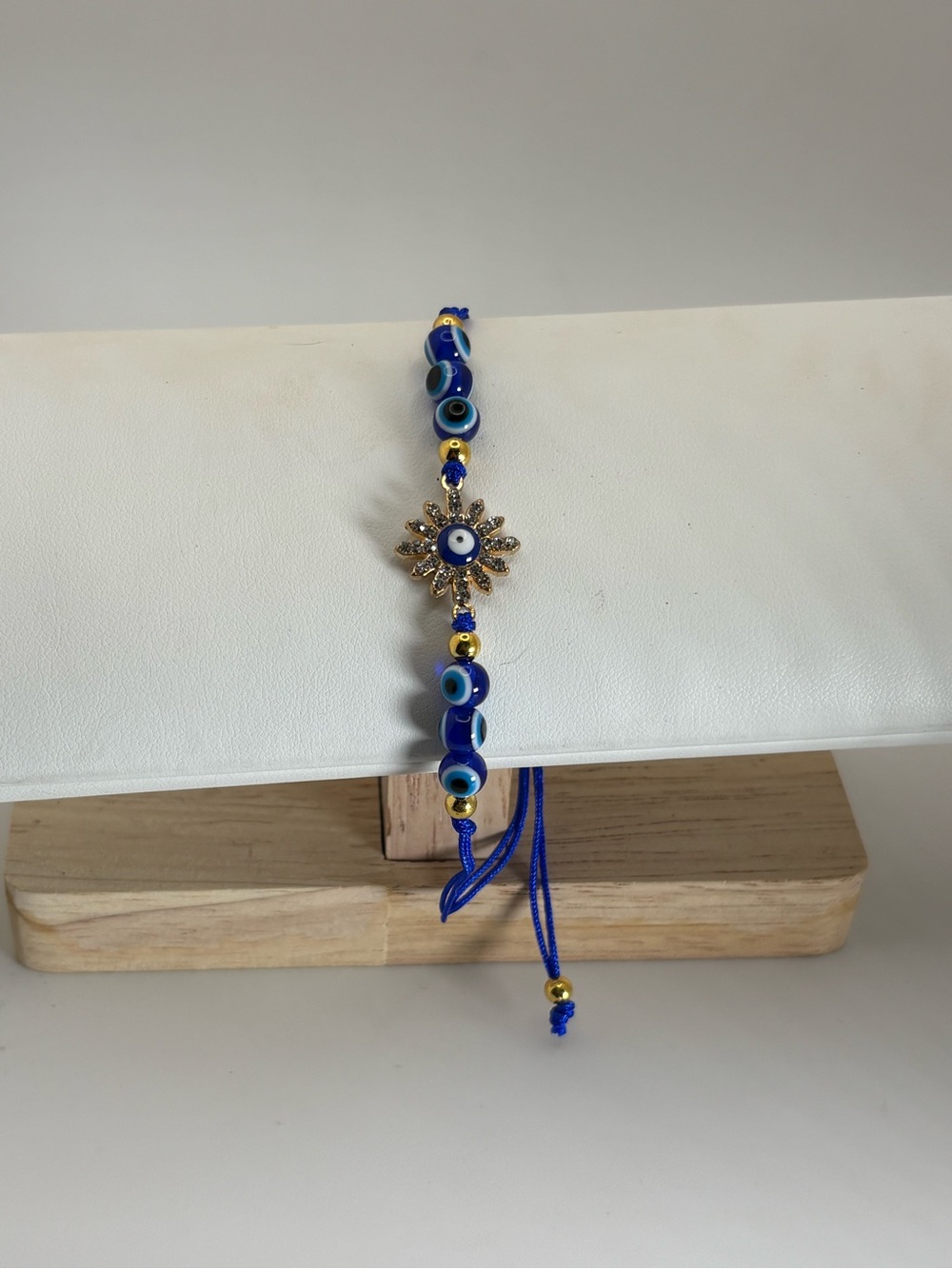 Evil Eye Adjustable Bracelet | Blue Nazar Protection Bracelet | Sun Charm